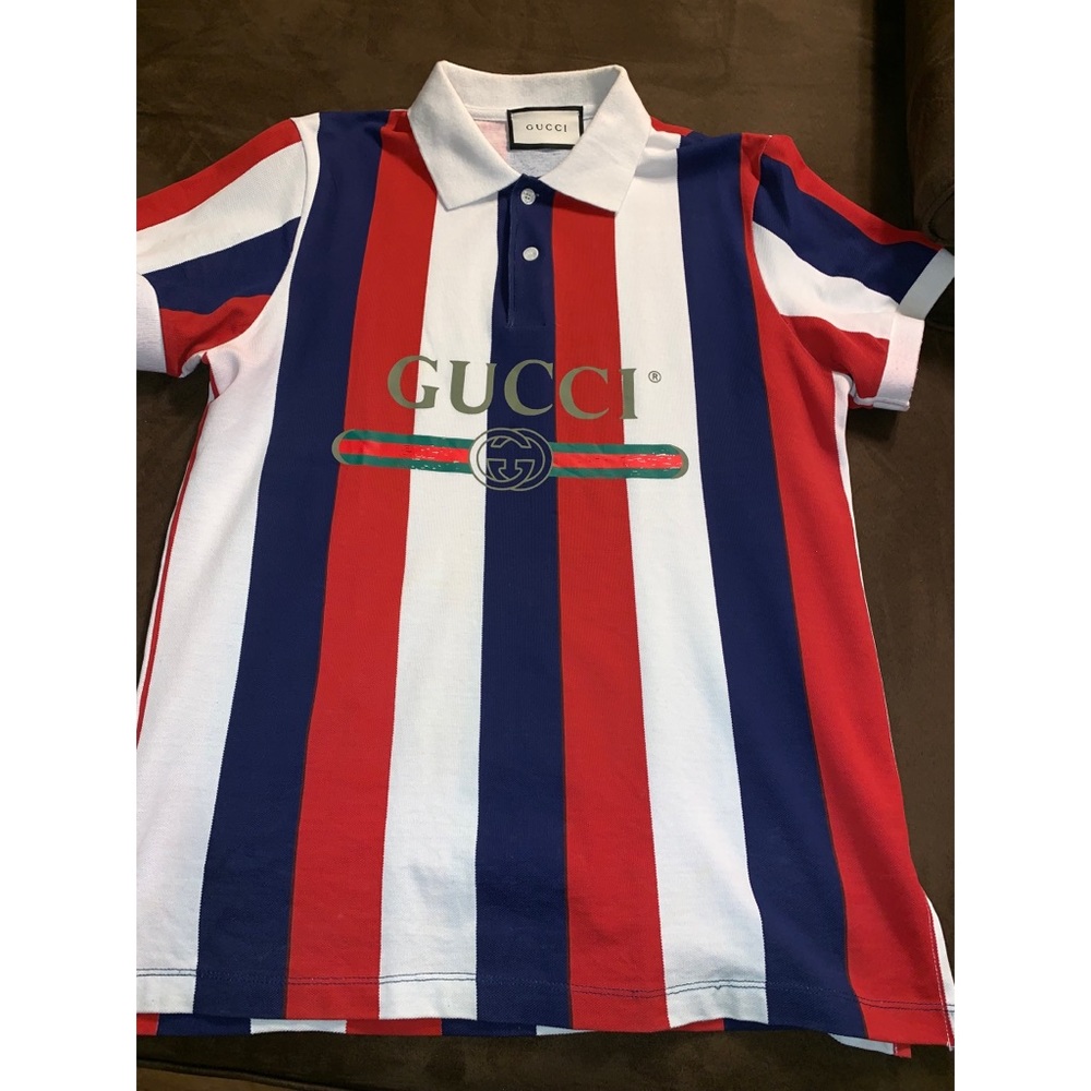 Gucci logo baiadera polo